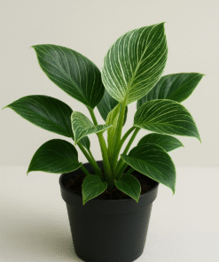 Philodendron Birkin Plant (Philodendron hybrid) – Elegant Variegated Indoor Plant with Striking White Stripes | Air-Purifying, Low-Maintenance Houseplant for Modern Home Décor